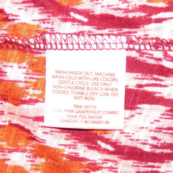 Faded Glory Multi-Color Long Sleeve Pullover Top & Front Tie Size XL 16-18 C1128 - Picture 7 of 7